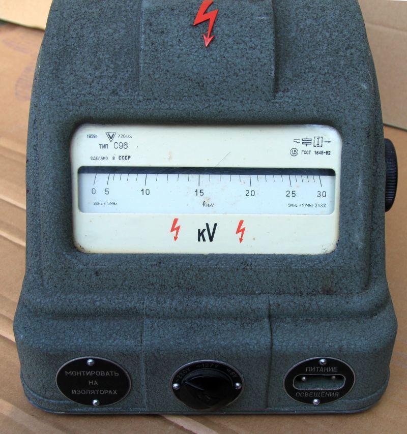 Kilovoltmeter C-96, bzw. Hochspannungs- Hochfrequenz- Voltmeter C96