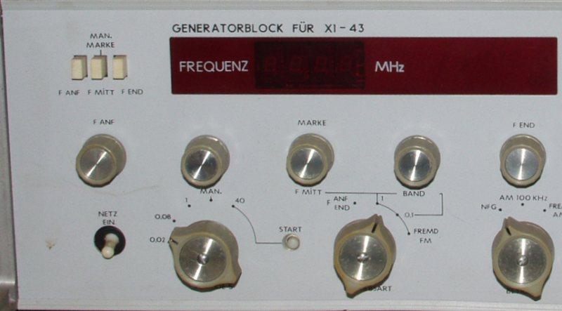 Wobbler X1-43, Прибор для исследования амплитудно-частотных характеристик Х1-43