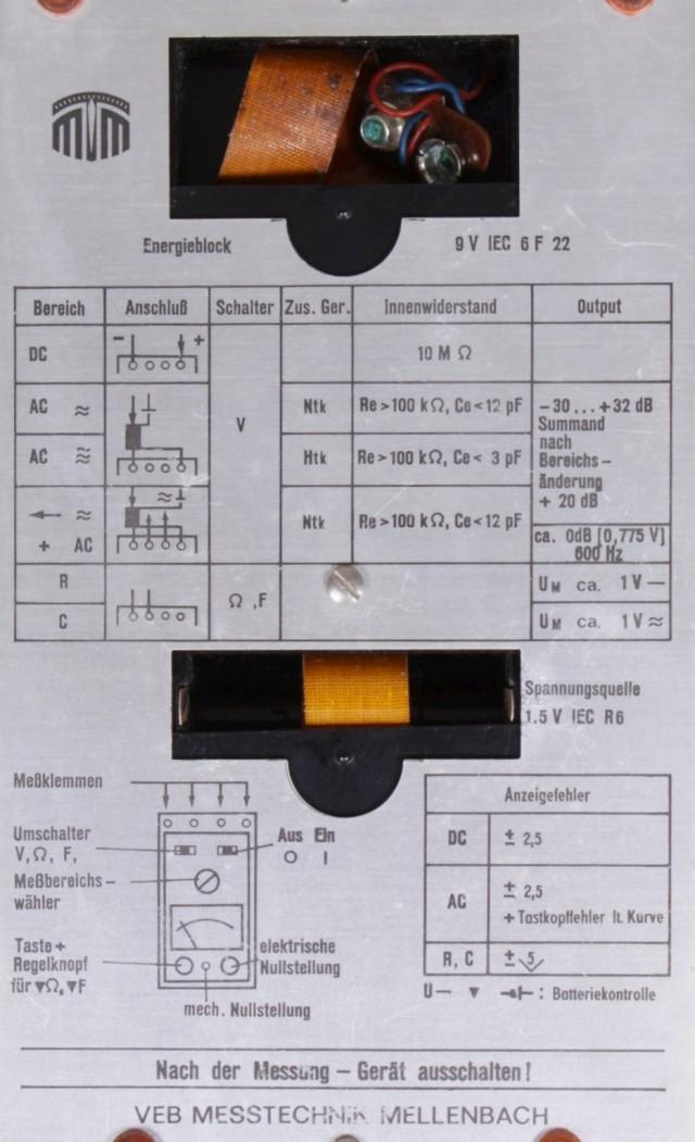 VM4 Vielfachmesser, analoges Multimeter
