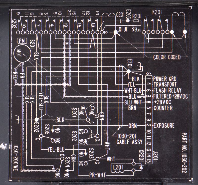 Camera oscilloscope recording Type KD2 Chicago Aerial Industries 