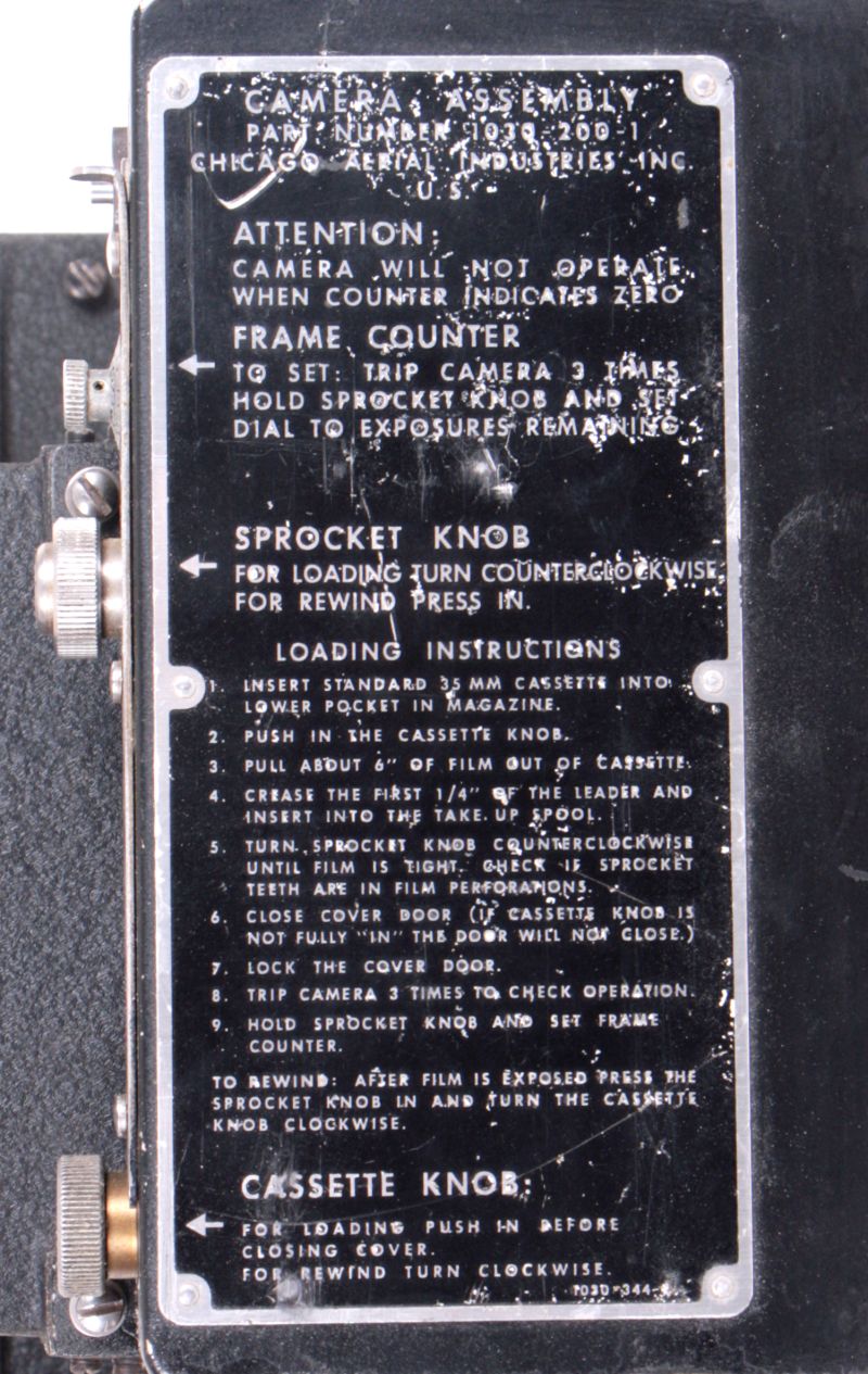 Camera oscilloscope recording Type KD2 Chicago Aerial Industries 