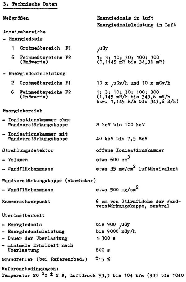 Manual Röntgen-Gamma-Dosimeter 27040 Robotron