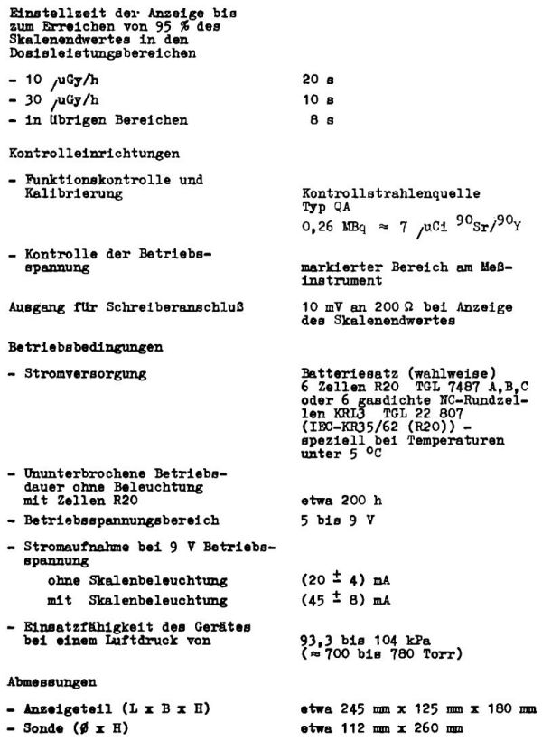 Manual Röntgen-Gamma-Dosimeter 27040 Robotron