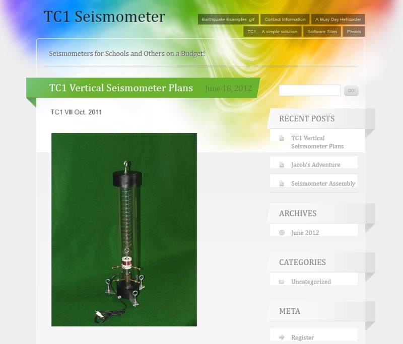 TC1 Eigenbau Seismometer