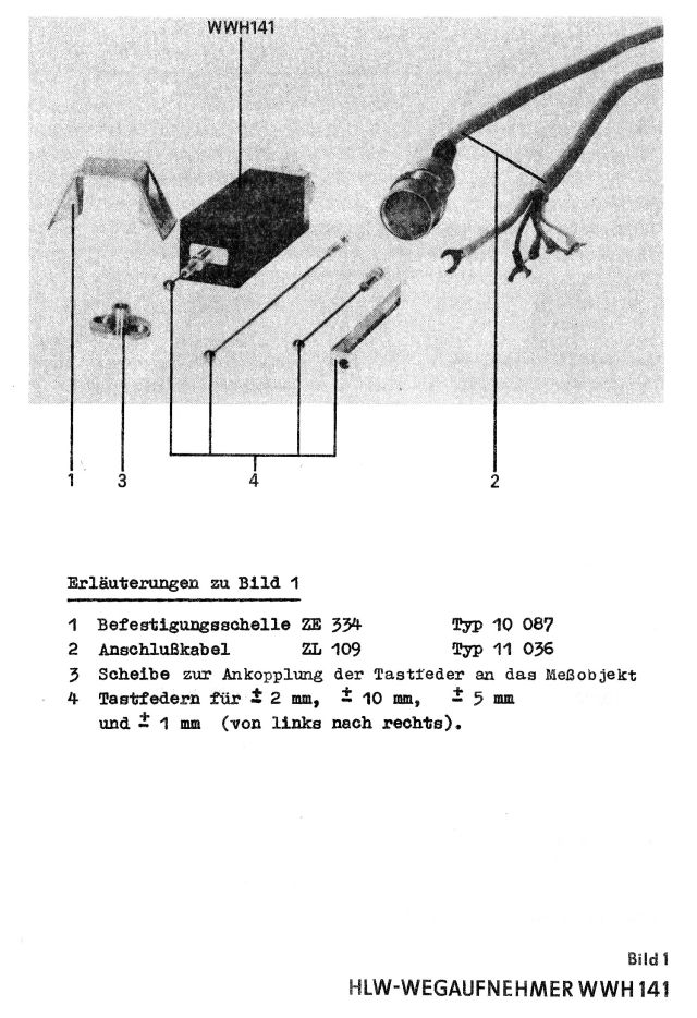 Halbleiterwegaufnehmer WWH 501, RFT