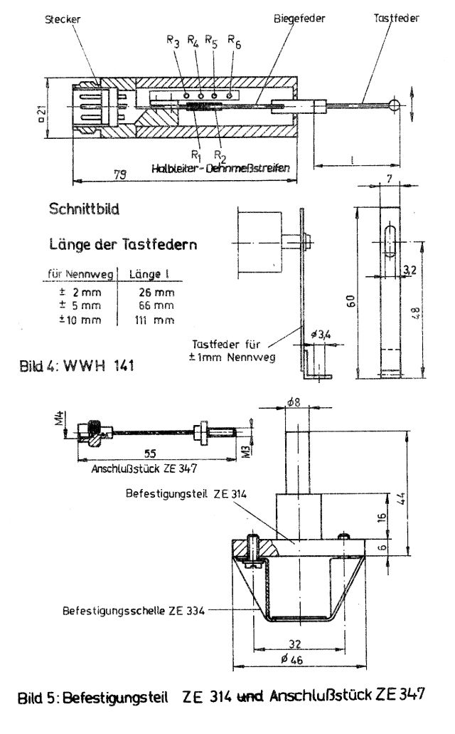 Halbleiterwegaufnehmer WWH 501, RFT