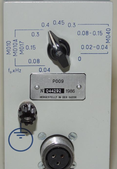 Bereichswähler P009, russische Bezeichnung П009 für Lichtstrahloszillograph H071.5, N071.5, Н071.5