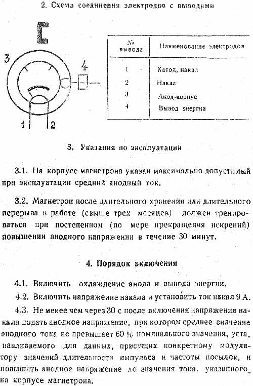 russisches Magnetron MI-14-se, russisch МИ-14-З