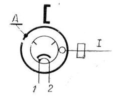 russisches Magnetron MI-158-1, russisch МИ-158-1 Schema