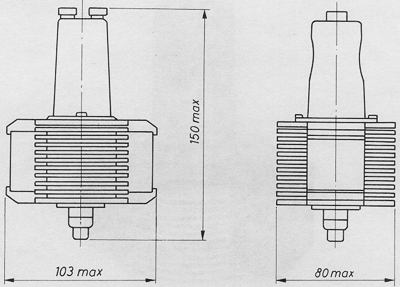 russisches Magnetron MI-386, russisch МИ-386