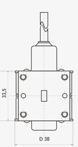 russisches Impulsmagnetron MI-485-1, russisch МИ-485-1