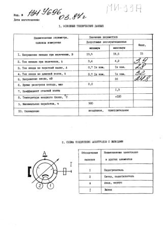 Magnetron, Impulsmagnetron MI-99A, russisch МИ-99А