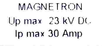 Magnetron, Impulsmagnetron VARIAN, CPI VMX-1497G