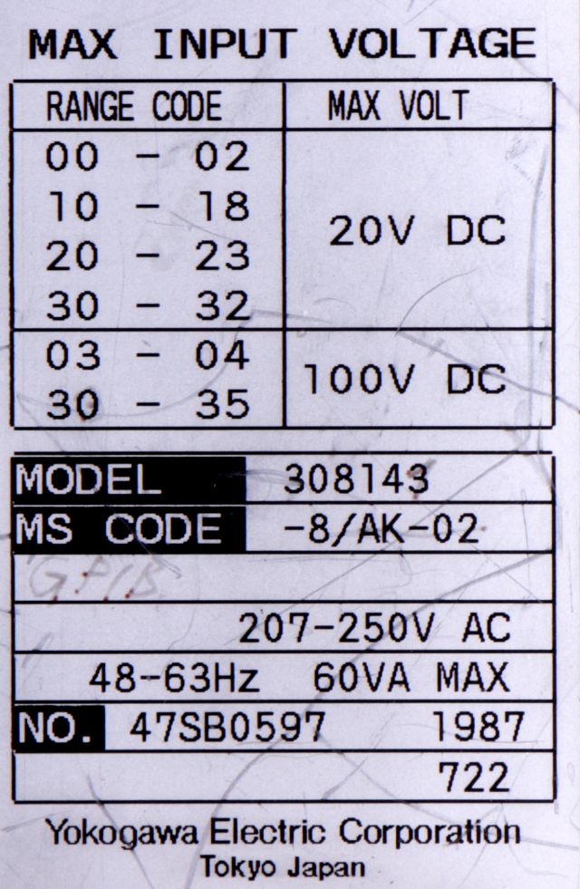 Yokogawa 3081 Hybrid Recorder, 30-Kanal-Schreiber