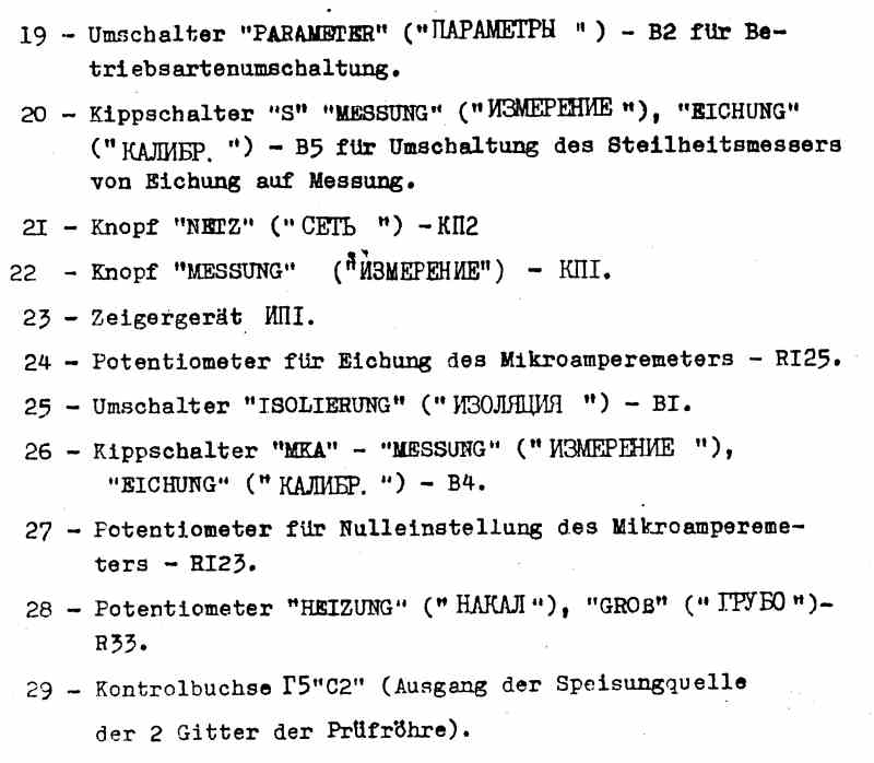 Roehrenpruefgeraet L3-3, russisch