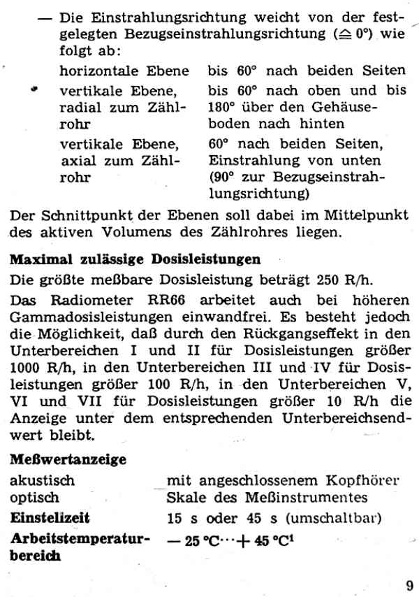 Radiometer RR 66, Geiger-Müller-Zählrohr, Kernstrahlungsmessgerät, Dosisleistungsmessgerät, Strahlenmessgerät, Verstrahlungsmessgerät