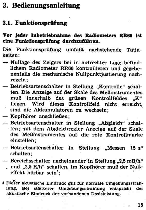 Radiometer RR 66, Geiger-Müller-Zählrohr, Kernstrahlungsmessgerät, Dosisleistungsmessgerät, Strahlenmessgerät, Verstrahlungsmessgerät