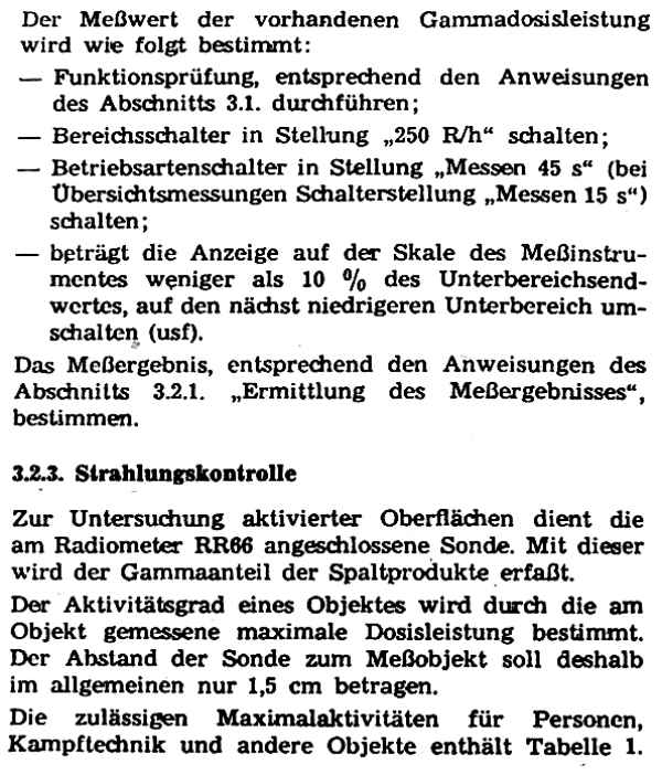 Radiometer RR 66, Geiger-Müller-Zählrohr, Kernstrahlungsmessgerät, Dosisleistungsmessgerät, Strahlenmessgerät, Verstrahlungsmessgerät