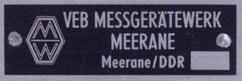 Tastograph  Metallwerker K.G. Meerane ( Sachs.) 