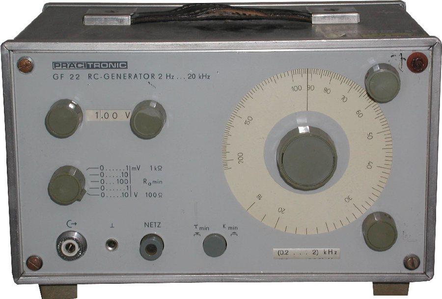 Tonfrequenz- RC- Generator GF-22, Signalgenerator GF22