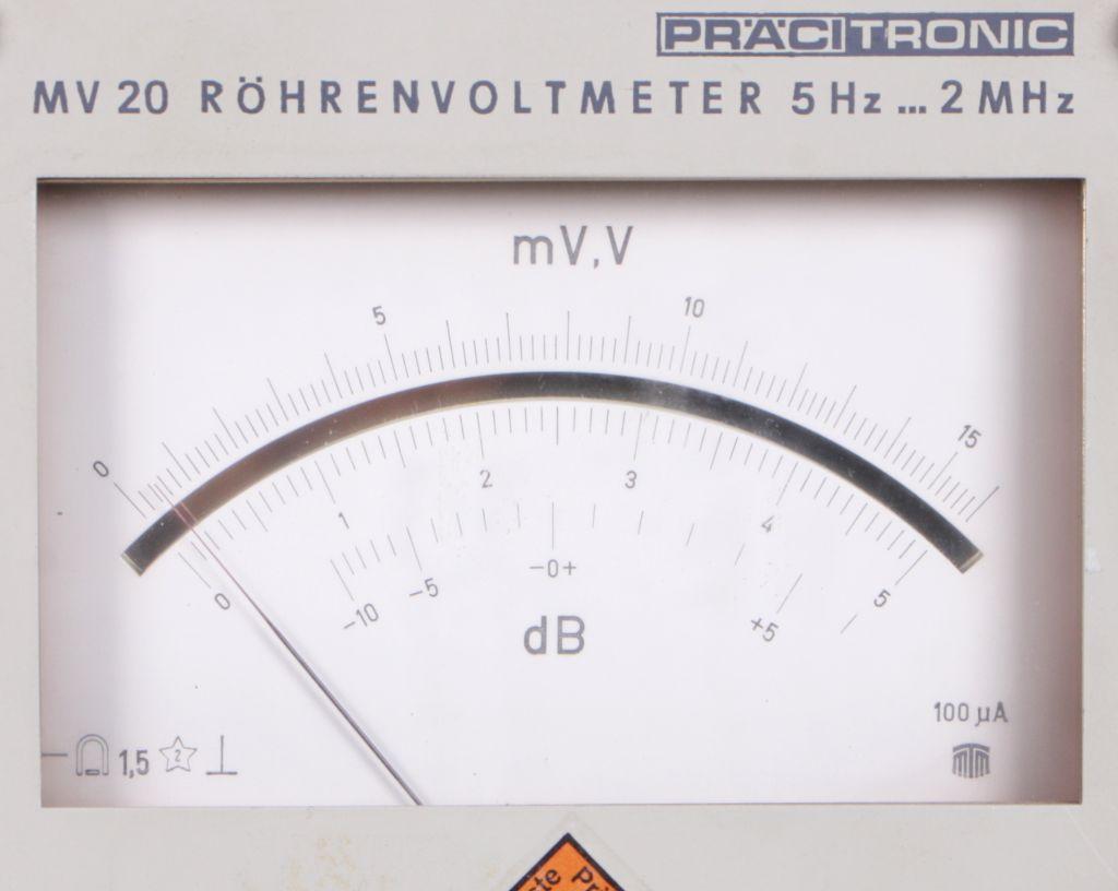 Röhrenvoltmeter MV-20, Präcitronic 