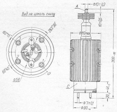 Thyratron TGI1-500/20, russisch  ТГИ1-500/20 