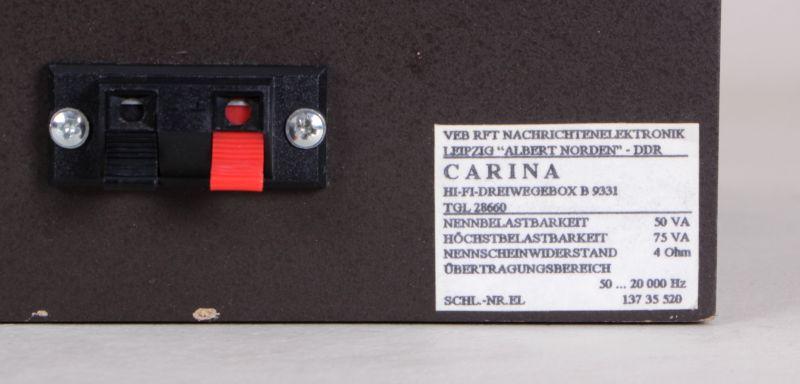 CARINA RFT 3-Wege Lautsprecherboxen
