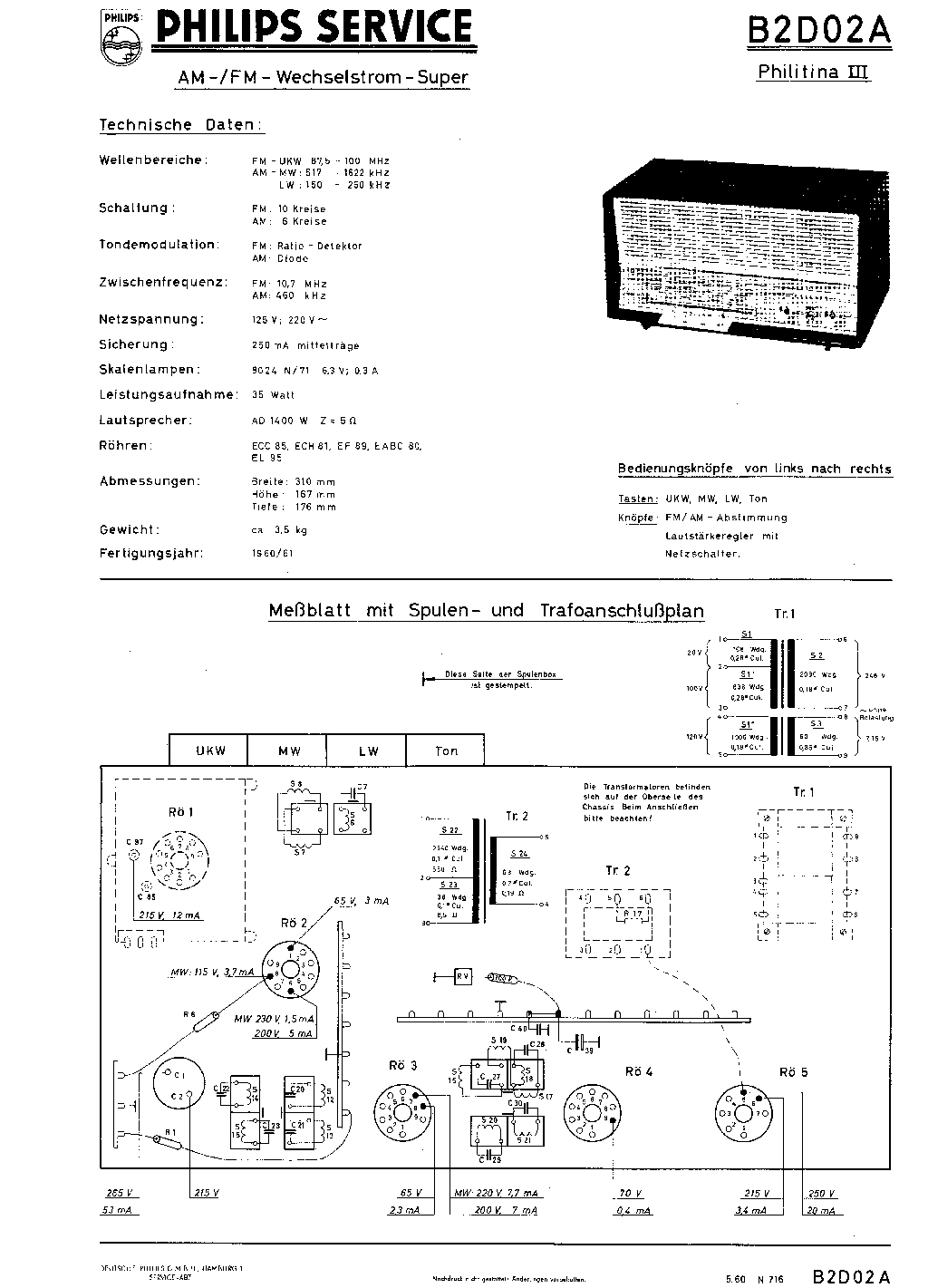 Philips Philitina III Radio