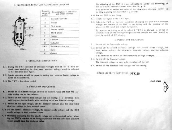 Wanderfeldröhre UV-1019, UW-1019, УВ-1019