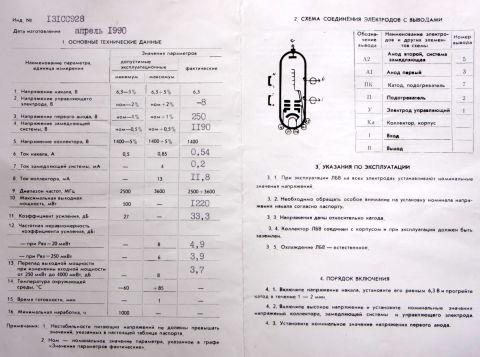 Wanderfeldröhre UW-78, UV-78, УВ-78