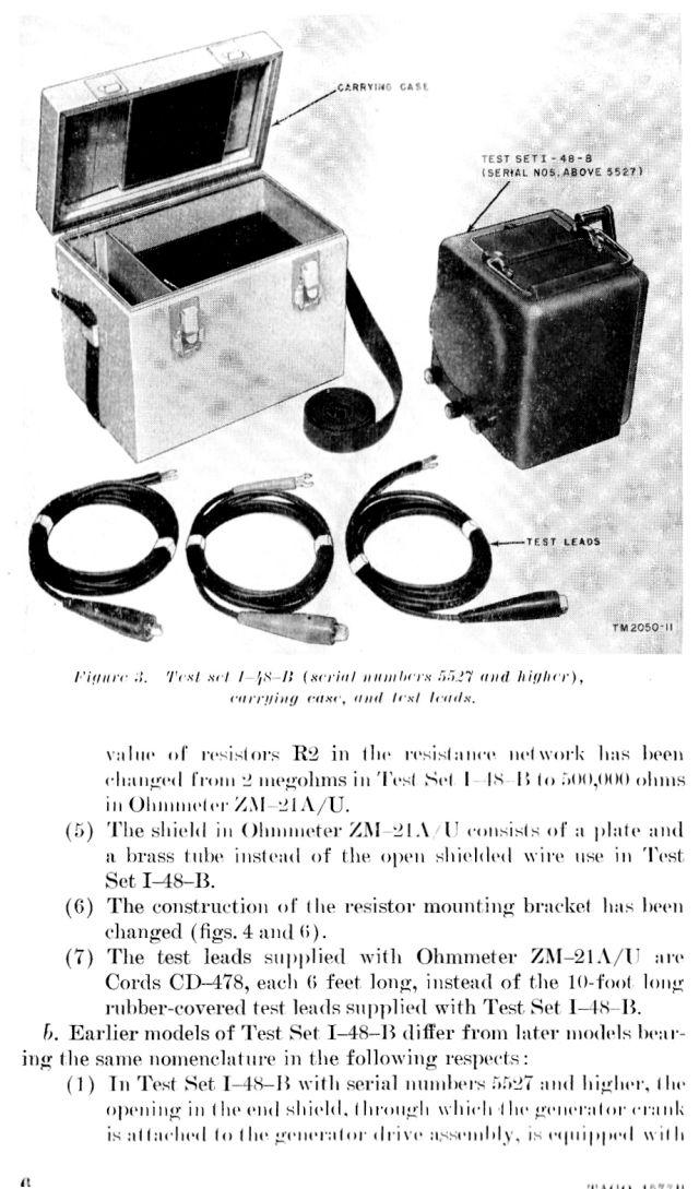 ZM-21AU  Ohmmeter, Kurbelinduktor