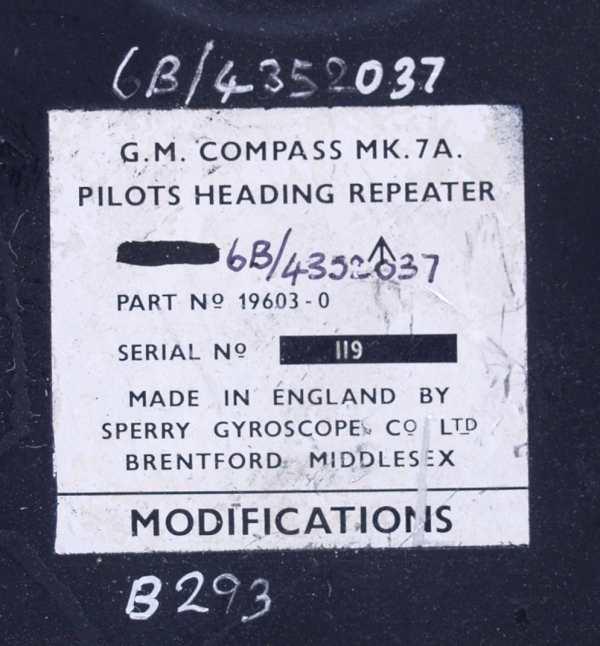 Gyrokompass, G.M. Compass MK.7A