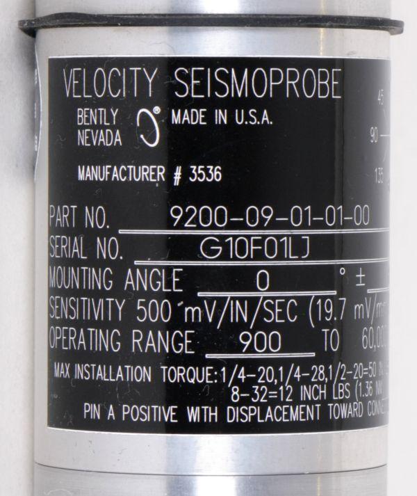 9200, 74712 Seismoprobe Velocity Transducers