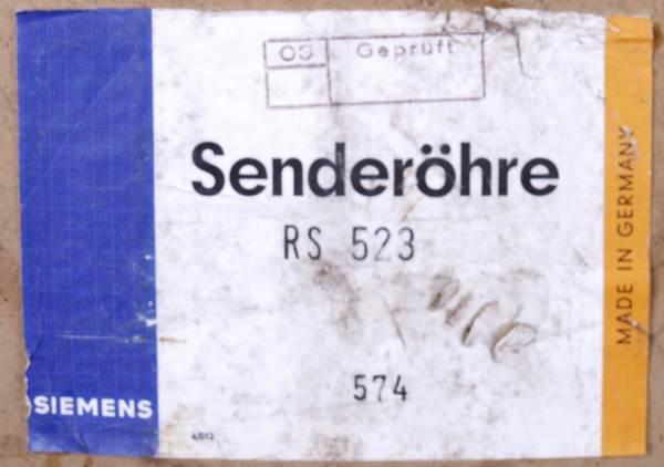 Senderöhre RS 523, Siemens 