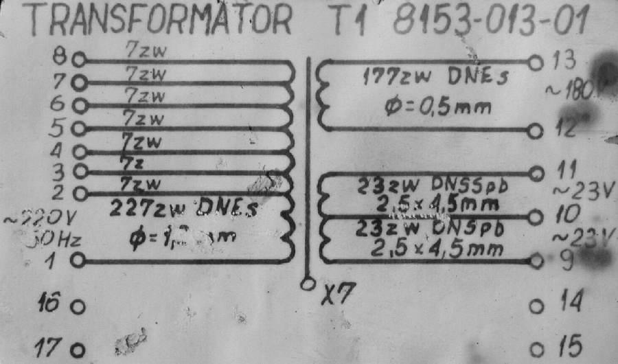 Transformator T1 8153-013-01 für Xenonbrennerzündgerät FXG 900F