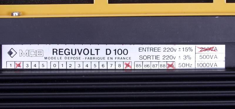 REGUVOLT D100 250 VA