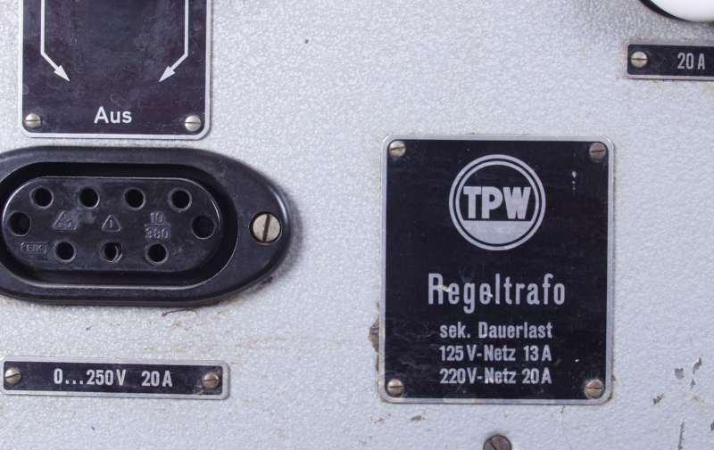 Regeltrafo RT 250/20