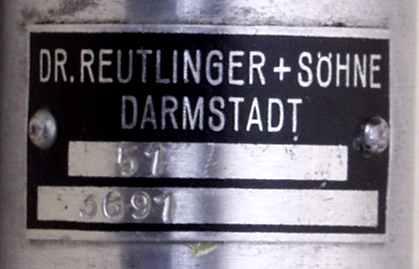 induktiver Erschütterungsaufnehmer Dr. Reutlinger + Söhne