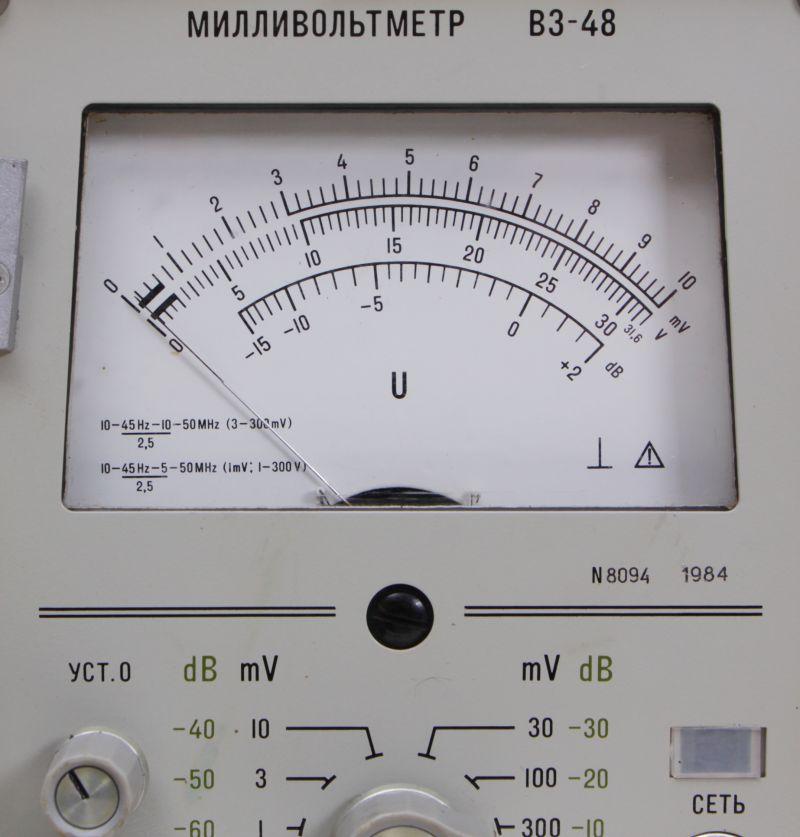 Millivoltmeter V3-48, V3-48A 