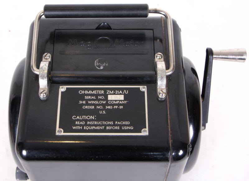 ZM-21AU  Ohmmeter, Kurbelinduktor