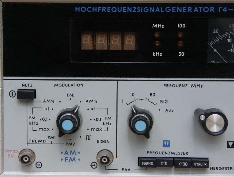 HF-Signalgenerator G4-151, russische Bezeichnung Г4-151