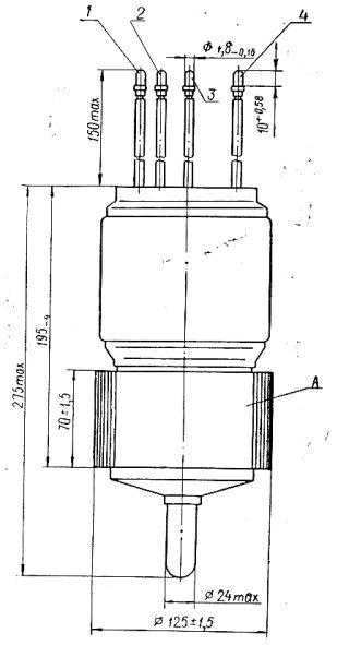 Senderöhre GMI-32B, ГМИ-32Б, Tetrode