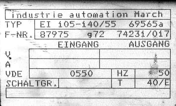 Ladegerät Minitron 24V 17A, EI 105-140/55 69565a