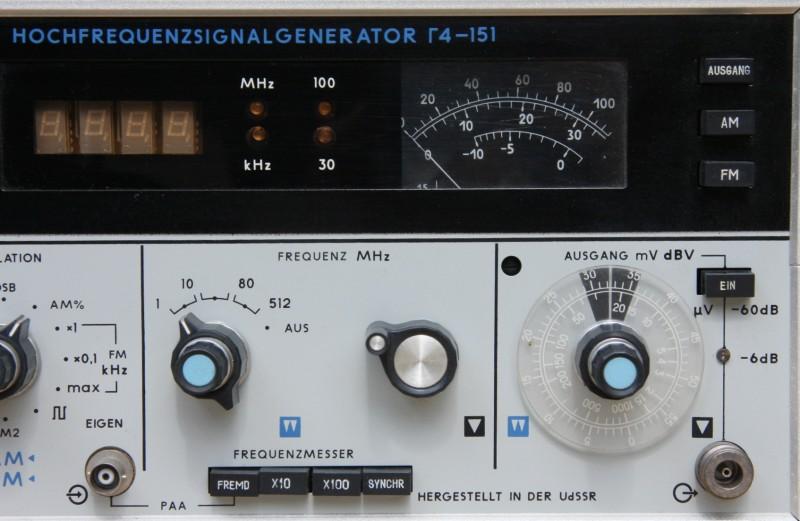 HF-Signalgenerator G4-151, russische Bezeichnung Г4-151