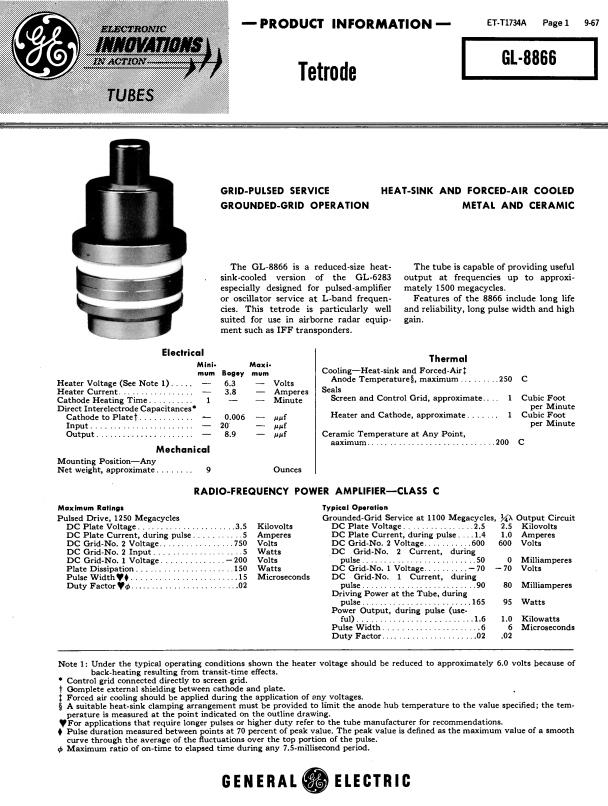 Tretode GL-8866 General Electric