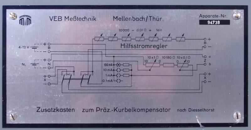 Präzisions Kurbelkompensator Diesselhorst