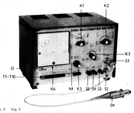 Multimeter BM 518, Tesla