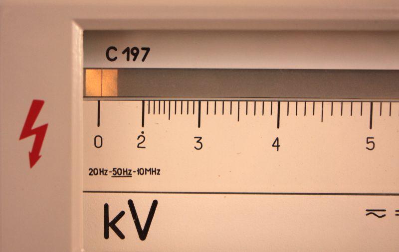 Kilovoltmeter C-197, bzw. Hochspannungs- Hochfrequenz- Voltmeter C197