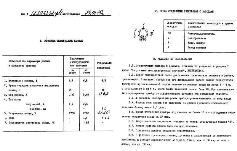 russisches Magnetron MI-253V, russisch МИ-253В